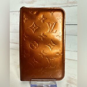 Vintage Louis Vuitton Bronze Monogram Vernis Eldridge Zippy Wallet